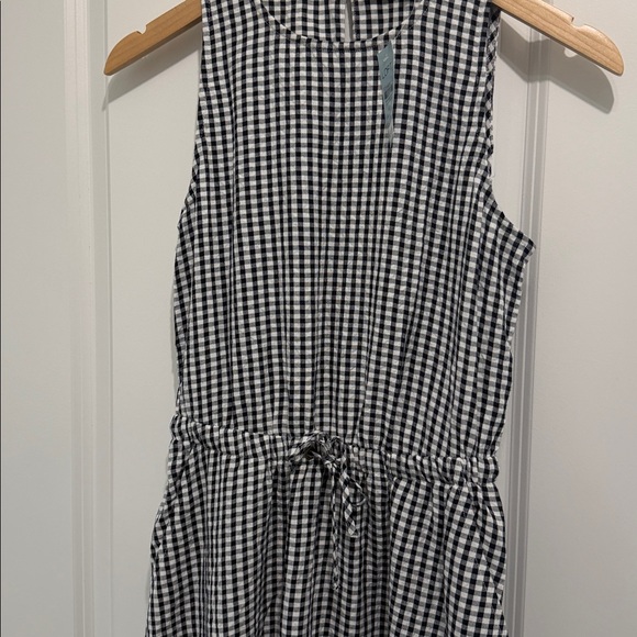 NWT! XS Petite LOFT Gingham, Seersucker Midi Dress - Picture 4 of 13